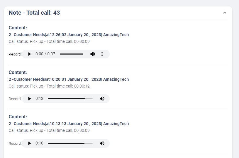 Tele CRM Product- Amazing Tech Product